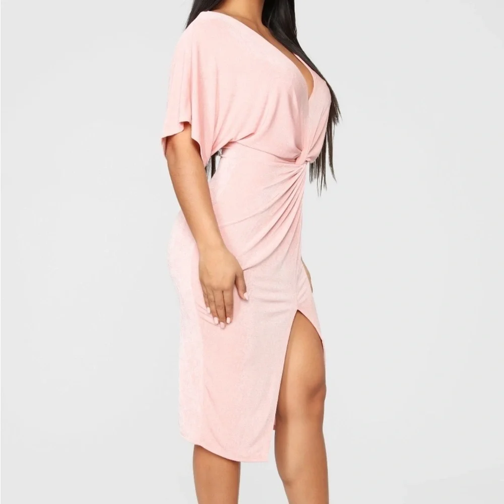 NWT Fashion Nova Full Grown Knot Dress - Sz Small EA096 - Picture 5 of 10